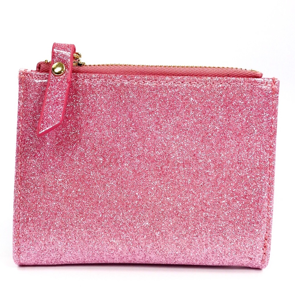 Patent Glitter Bi Fold Wallet